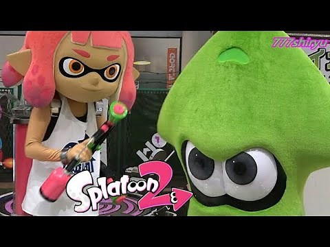 【スプラトゥーン２】ガールとイカがやってくる☆任天堂大ヒットゲームキャラクターショー★イオンモール堺鉄砲町 Splatoon 2 Nintendo Switch Game characters