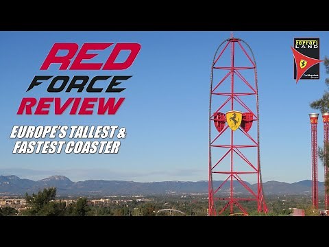 Red Force Review, Ferrari Land Intamin Accelerator | Europe's Tallest & Fastest Coaster