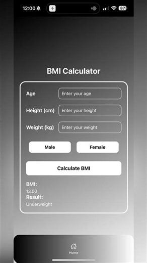 Neues Feature in meiner App: BMI Calculator