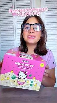 Probé los Noodles 🍜 de Hello Kitty 🐱💖 #adolescentes #noodles