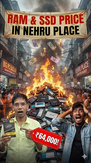 RAM & SSD Price Hike: Flight Ticket Se Bhi Zyada Mehenga! 🤯 #ram #ssd #pcbuild #gaming #shorts