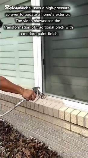 Exterior Brick Painting Process
