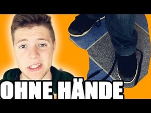 Tying shoelaces without hands trick