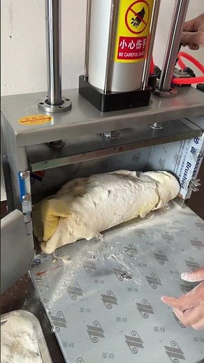 Uniform dough pressing process #shorts