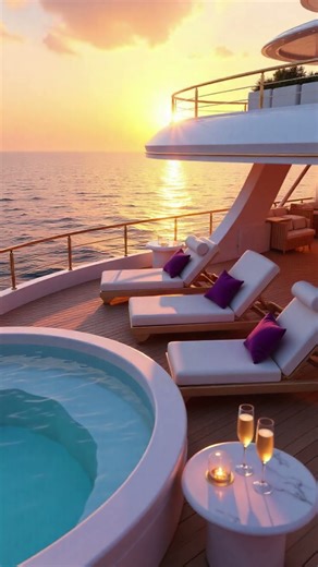 Relax on a $50M Luxury Yacht at Sunset | Luxury Music