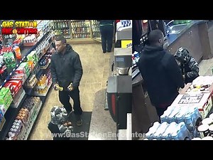 Father Teaching Toddler To Steal