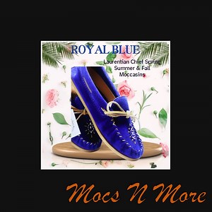 Step into style with these royal blue moccasins!  On clearance for 10% off at $79.99, these Laurentian Chief shoes are a must-have for any fashionista.  Don't miss out on this deal!  #LadiesMoccasins #LaurentianChief #ClearanceSale #FashionFinds #Footwear #SlipOnShoes #ComfortableShoes #ShoeAddict # Shop Now https://mocsnmore.ca/products/ladies-moccasins-laurentian-chief-royal-blue | Mocs N More | Facebook