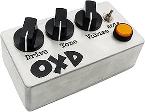 Hand-made Overdrive Pedal, Overdrive Guitar Pedal with Two Effects, Bright and Flat, True Bypass, DC 9V, Pedal for Electric Guitar Retro style color