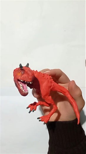 Carnotaurus Dinosaur from Clay Horned Predator Sculpting #carnotaurus #dinosaur #claydinosaur