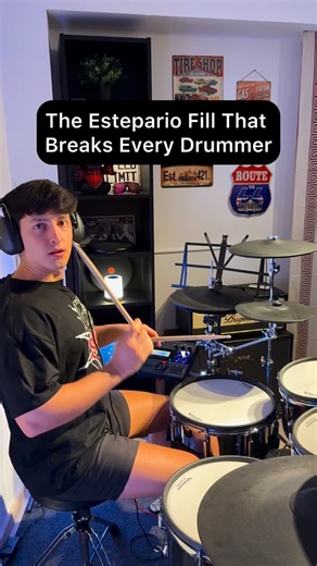 Speedy González on Instagram: "Can You Play This Estepario Fill Without Exploding? 😵‍💫 . . . . #drum #drums #drumming #drummer #drumlife #drumsticks #drummers #drumbrand #drumcover"