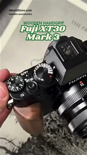 Ergonomic Fujifilm XT30III Mark3 Wooden L Grip #iwoodstore #cameraaccessories #fujifilm