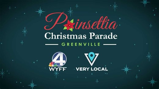 WYFF 4 will stream Greenville's Poinsettia Christmas parade live Saturday night