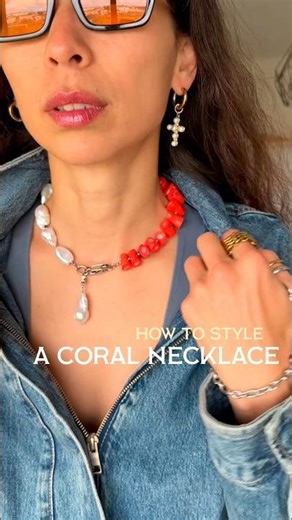 How to Style a Coral Necklace 🪸✨ | Transformer Jewelry #jewelry #jewelrystyling #necklace
