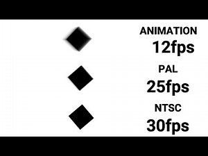 12 fps vs 25 fps vs 30 fps - Motion Video Test - Animated Cartoon vs PAL vs NTSC