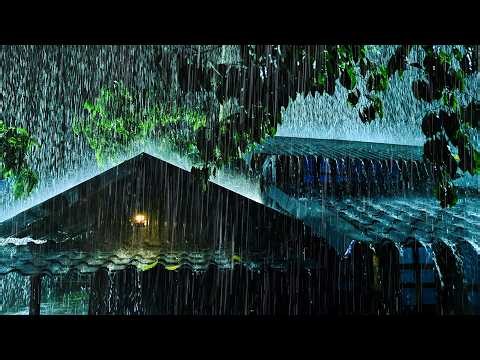 Fall Asleep in Under 3 Minutes with Heavy RainStorm & Thunder on Tin Roof | Rain Sounds for Sleeping