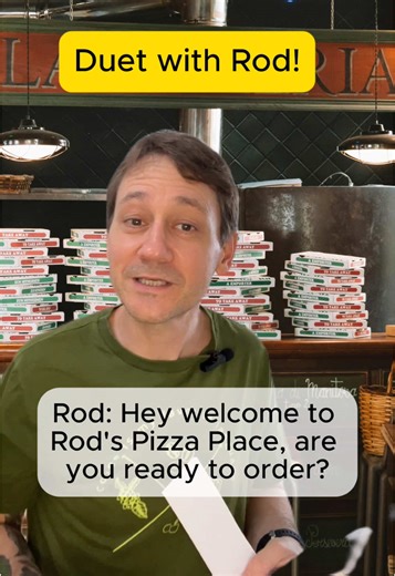 Learn English with Rod: Fun Study and Pizza Invite