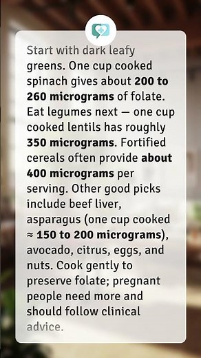 Which foods are high in folate?