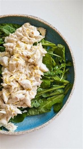 Bright and fresh lemon crab salad