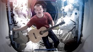 14K views · 223 reactions | From NASA History: "#Remembering musician David Bowie on his #birthday #OTD in 1947. Who can forget Canadian Space Agency astronaut Col. Chris Hadfield's performance of Bowie's "Space Oddity" aboard the International Space Station in 2013? #GroundControlToMajorTom" Read more: https://goo.gl/16vbc8 | SFGATE | Facebook