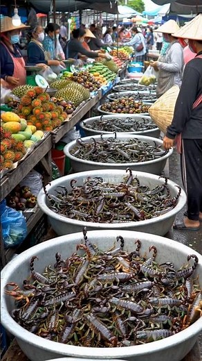 Unique Asian Market: Fresh Fruits and Local Traditions.