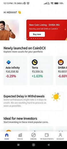 Wallet Address in CoinDCX