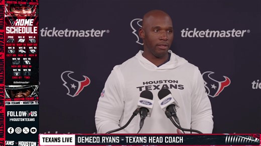 Houston Texans Head Coach DeMeco Ryans speaks to the media ahead of #HOUvsSEA | Houston Texans