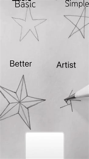 How to draw different types of Star drawing #youtubeshorts #