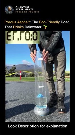 Porous Asphalt 🌱 #physics #experiment #science #education #usa