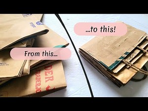 Make a FREE Scrappy Junky Journal Using Paper Bags - No Sew Junk Journal