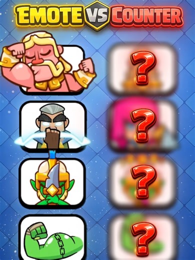 Emote vs Counter #clashroyale | emote clash royale