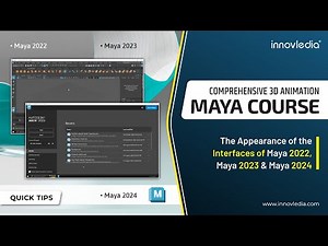 Maya Course • Interfaces of Maya 2022, 2023, and 2024 • Part II • Maya Basics Tutorial
