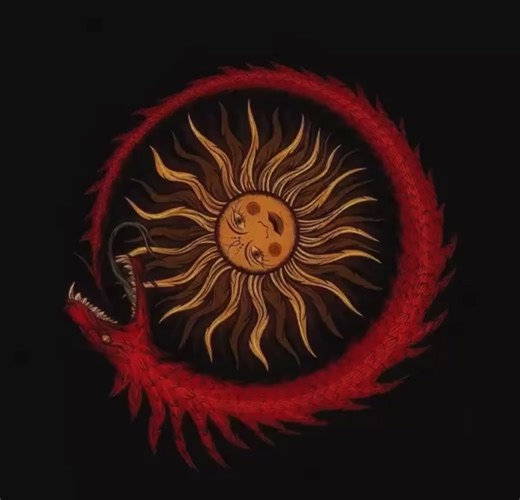 *Time to learn* The ouroboros in common misconception means “ infinity” when in fact the serpent …..the dragon ……the snake….. the “great mother” “eating itself” is in fact symbolic of creation itself…deeper than symbolism of rebirth cycles as it appears in many traditions ….it is a symbol of consciousness getting to known itself by way of creation no death exists when the ouroboros is present. #spirituality #fyp #tarot