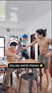 Boiling water prank! 😂 | Japet Leo Capuno