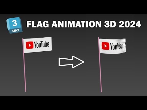 Flag Animation In 3ds Max 2024 - 3ds Max Modeling Tutorial