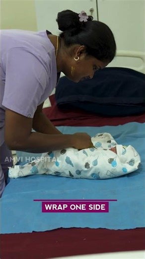 How to Wrap (Swaddle) a Newborn Baby for Sleep #amvihospital #drshaivalini