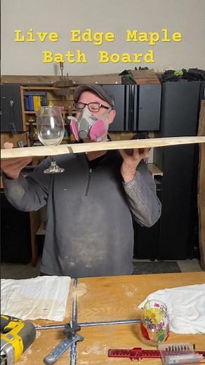 Bathtub Tray Live Edge Maple DIY Bath Spa Project #woodworking #Diy