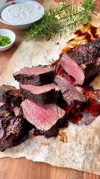 24-Hour Dry Rub Bison Tenderloin 🎄🔥 #shortsrecipe #holidayrecipes #tenderloin