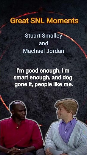 Great SNL Moments: Stuart Smalley and Michael Jordan 😂🏀📺