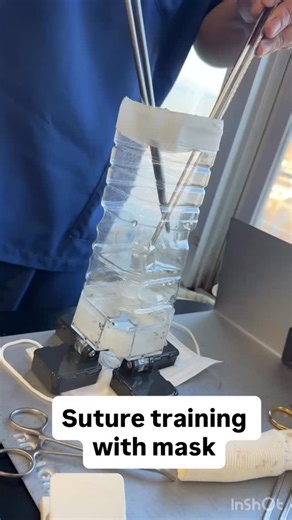 Dr.Kaito Masuda on Instagram: "Suture training with mask. #nurse #medical #surgery #doctor #asmr"