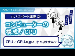 【ITパスポート講座②】コンピューターの構成/CPU | テクノロジ系