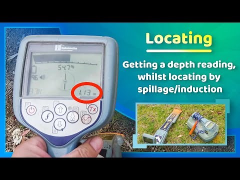 A locating technique to get depth reading in spillage/induction mode