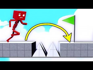 Forcing 200 RAGDOLLS To Survive The ULTIMATE DEATH RUN At 1000ft in Fun With Ragdolls: The Game