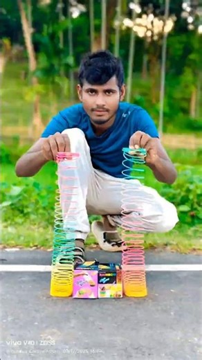 Colorful Rainbow Spring Toy Unboxing 🌈 | Magic Spring Game