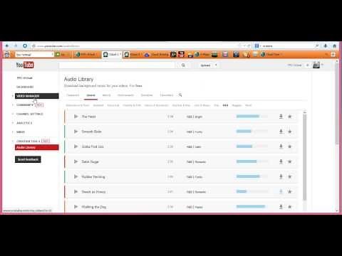 YouTube Background Music for videos Audio Library How-to