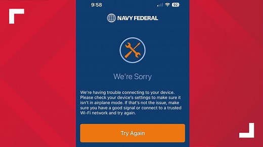 Navy Federal online banking outage appears resolved