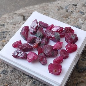 Raw Ruby Gemstone Lot: 96 Carat Pink Red Rough Stones - Etsy
