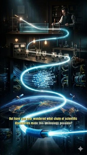 The Science Behind Fibre Optics #science #technology #shorts #universe