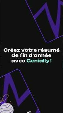 Créez votre résumé de fin d’année avec Genially ! 🎉