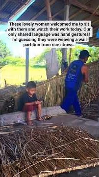 Weaving rice straws