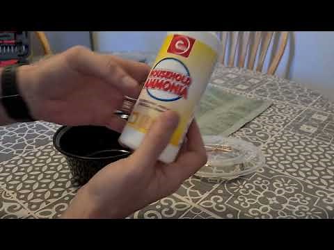 How to age brass with ammonia.
